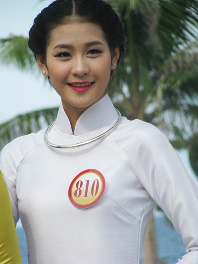 Phan Hà Phương - SBD 810- chiều cao 1,77m, số đo 3 vòng 78-59-89